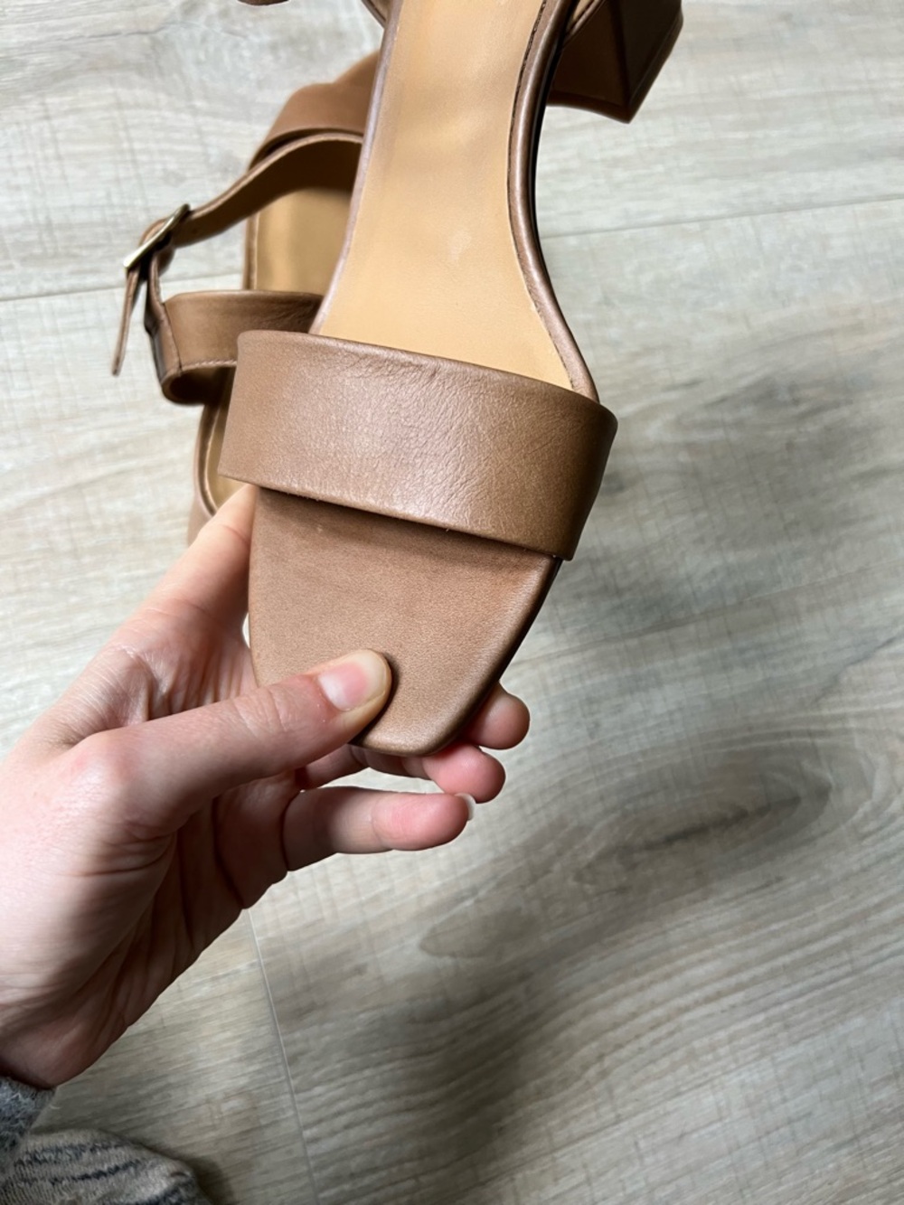 Nisolo Stella Go To block heel sandal almond - Picture 12 of 13